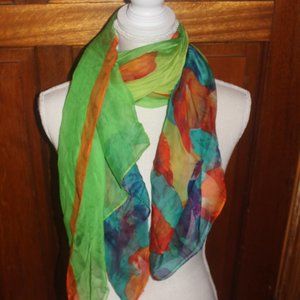 Unbranded Floral Watercolor Scarf